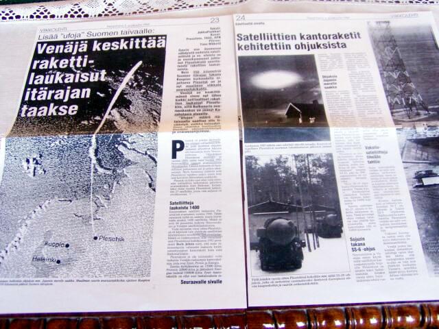 Kansan Uutisten Viikkolehti kertoi Plesetskin tukikohdasta syyskuussa 1994.