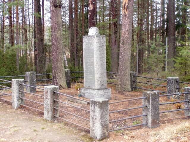 Ein Teil der gefallenen wurde beim Pannujärvi-See in Tuulos beigesetzt. Dort haben die
Einheimischen im folgenden Jahr einen heute bei der Landstrasse 10 stehendes Denkmal gesetzt.