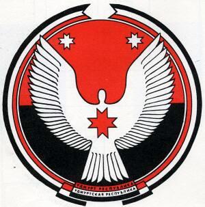 Uralin alueella sijaitsevan Udmurtian tasavallan vaakuna.