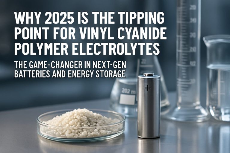 Waarom 2025 het Keerpunt is voor Vinylcyanide Polymer Elektrolyten: De Game-Changer in Volgende Generatie Batterijen en Energieopslag. Ontdek Hoe Dit Innovatieve Materiaal Het Marktlandschap Hervormt.