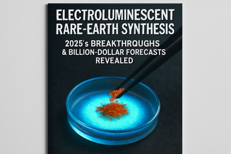 Elektroluminescerande sällsynta jordartsmetaller: 2025 års genombrott och miljarddollarsprognoser avslöjade
